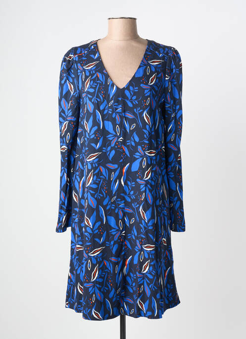 Rochie scurtă mâneci lungi mâneci lungi albastru ÉTYMOLOGIE femme