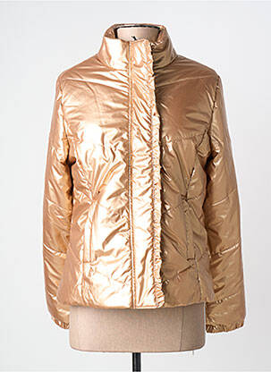 Geacă matlasată buzunare fără glugă auriu ÉTYMOLOGIE femme