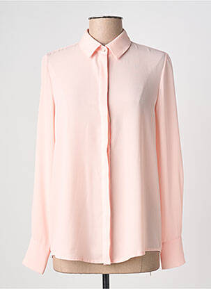 Cămașă țesătură crep mâneci lungi roz COTTONADE femme