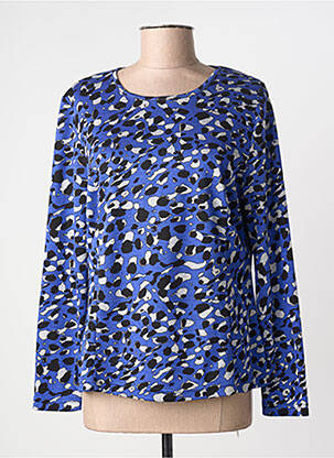 Top elasticitate mâneci lungi albastru GUY DUBOUIS femme