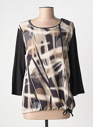 Top imprimeu fantezie mâneci lungi bej BARBARA LEBEK femme