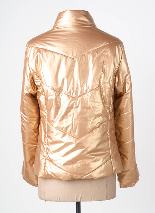 Geacă matlasată buzunare fără glugă auriu ÉTYMOLOGIE femme