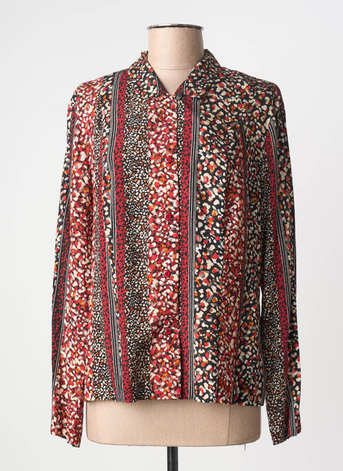 Cămașă imprimeu fantezie mâneci lungi roșu GUY DUBOUIS femme