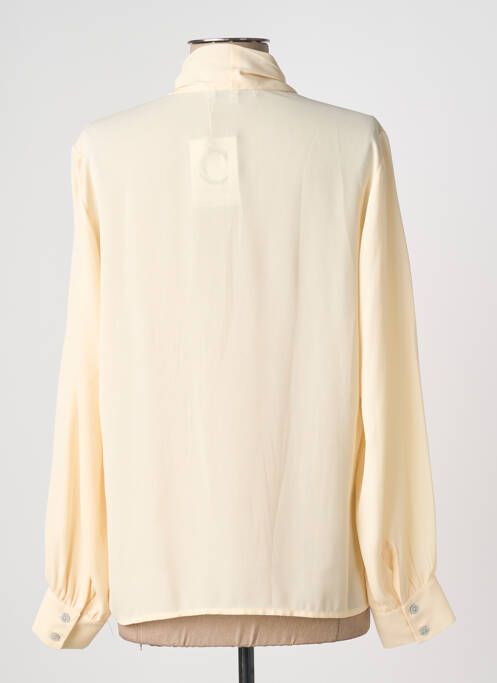 Cămașă țesătură crep mâneci lungi bej COTTONADE femme