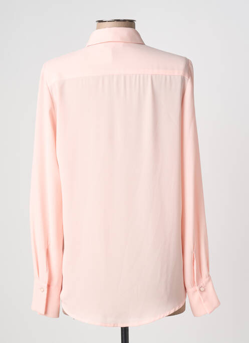 Cămașă țesătură crep mâneci lungi roz COTTONADE femme