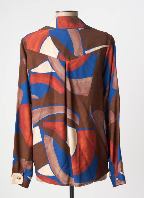 Cămașă țesătură crep mâneci lungi maro HALOGENE femme