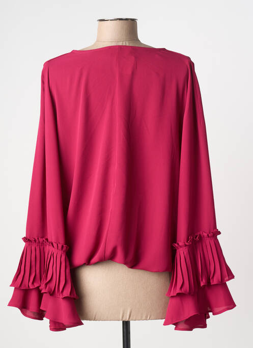 Top croială fluidă mâneci lungi violet BRIEFLY femme