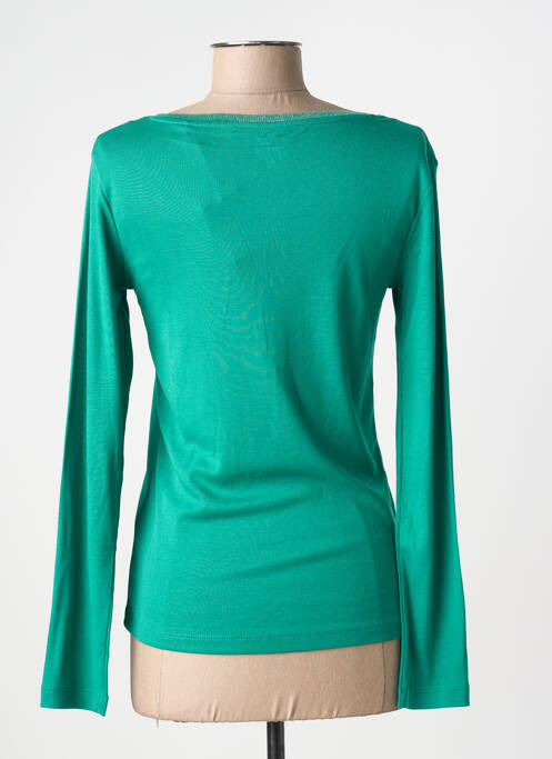 Top țesătură jersey mâneci lungi verde C'EST BEAU LA VIE femme