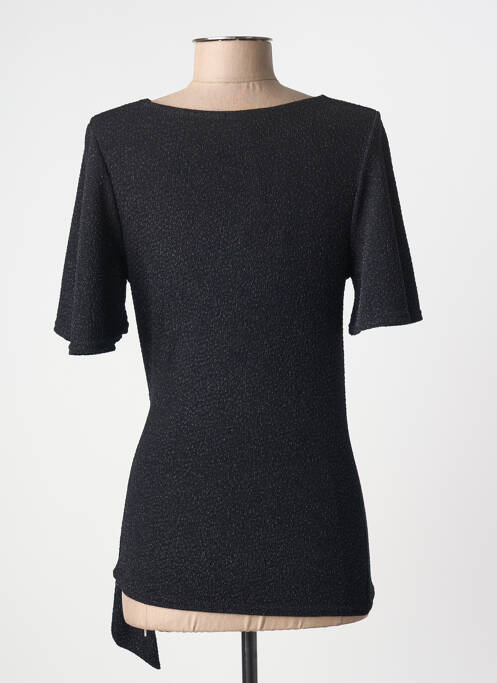 Top elasticitate mâneci scurte negru LE SINGE DE JULIE femme