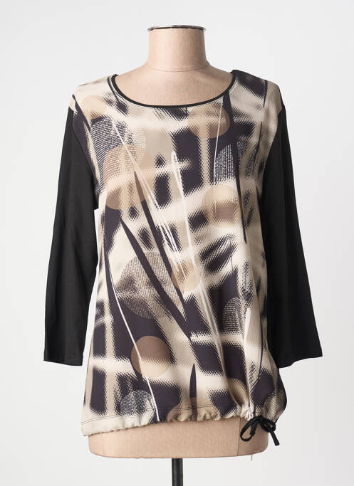 Top imprimeu fantezie mâneci lungi bej BARBARA LEBEK femme