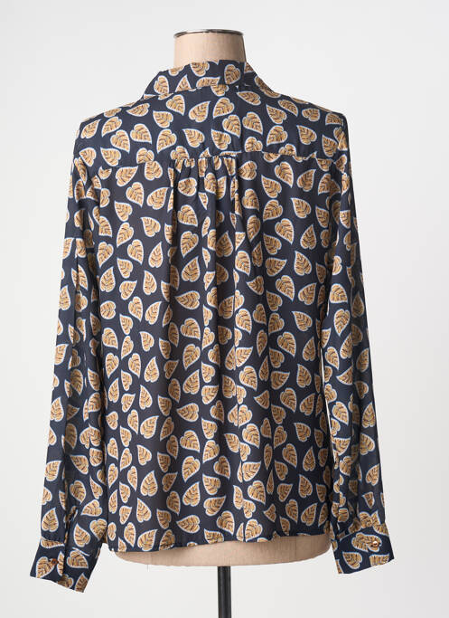 Cămașă țesătură crep mâneci lungi albastru GRIFFON femme