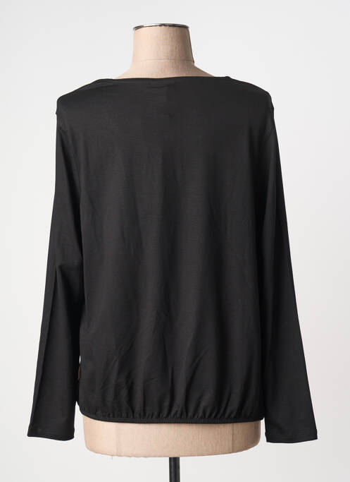 Top imprimeu fantezie mâneci lungi negru BARBARA LEBEK femme