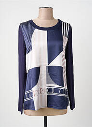 Tricou mâneci lungi mâneci lungi albastru BARBARA LEBEK femme