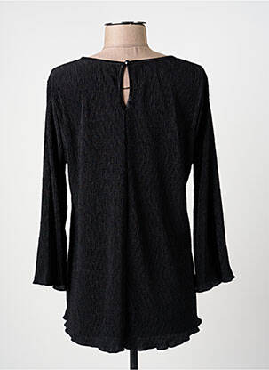 Top elasticitate mâneci lungi negru CISO femeie
