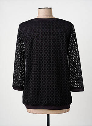 Tricou mâneci 3/4 mâneci 3/4 negru BARBARA LEBEK femeie