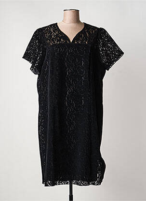 Rochie midi mâneci scurte mâneci scurte negru CHRISTINE LAURE femeie