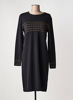 Rochie midi mâneci lungi mâneci lungi negru TELMAIL femeie