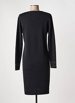 Rochie midi mâneci lungi mâneci lungi negru TELMAIL femeie
