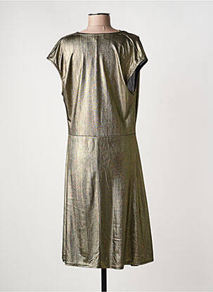 Rochie midi mâneci scurte mâneci scurte auriu LE SINGE DE JULIE femeie