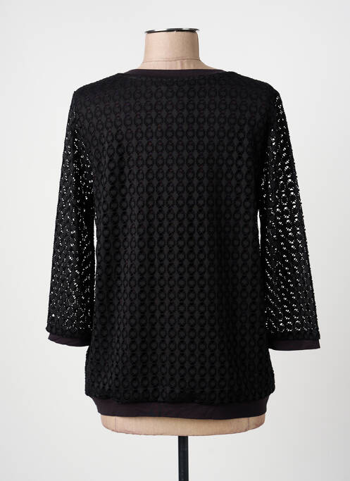 Tricou mâneci 3/4 mâneci 3/4 negru BARBARA LEBEK femme