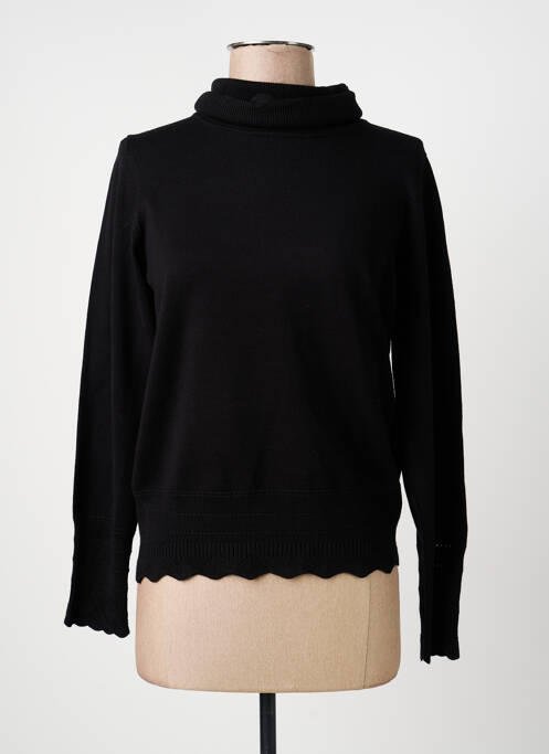 Pulover cu guler înalt mâneci lungi mâneci lungi negru MICHA femme