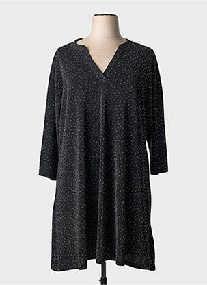 Rochie midi mâneci 3/4 mâneci 3/4 negru CISO femme