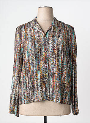 Cămașă imprimeu fantezie mâneci lungi maro GUY DUBOUIS femme