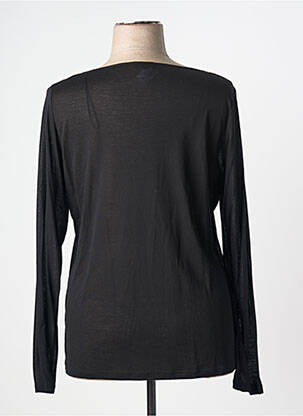Tricou mâneci lungi mâneci lungi negru PAUSE CAFE femme