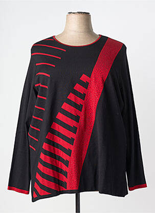 Pulover guler rotund mâneci lungi negru GUY DUBOUIS femme