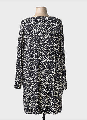 Rochie midi imprimeu fantezie mâneci lungi negru CISO femeie