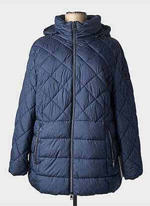 Geacă matlasată mâneci lungi cu glugă albastru BARBARA LEBEK femme