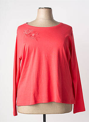 Tricou mâneci lungi mâneci lungi roșu GEVANA femme