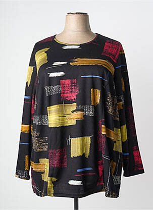 Tricou mâneci lungi mâneci lungi negru GUY DUBOUIS femme