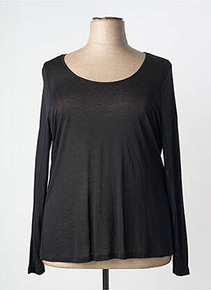 Tricou mâneci lungi mâneci lungi negru PAUSE CAFE femme