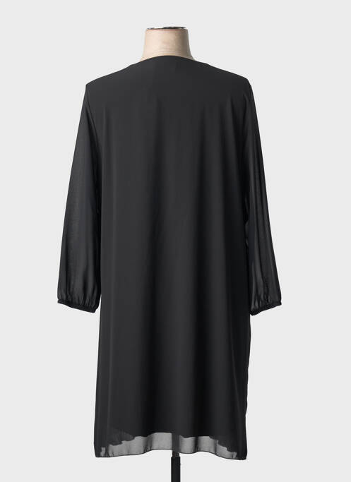 Rochie midi mâneci lungi mâneci lungi negru SIGNE NATURE femme