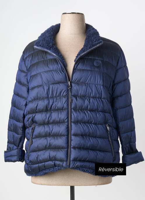 Geacă matlasată mâneci lungi fără glugă albastru CHRISTINE LAURE femme