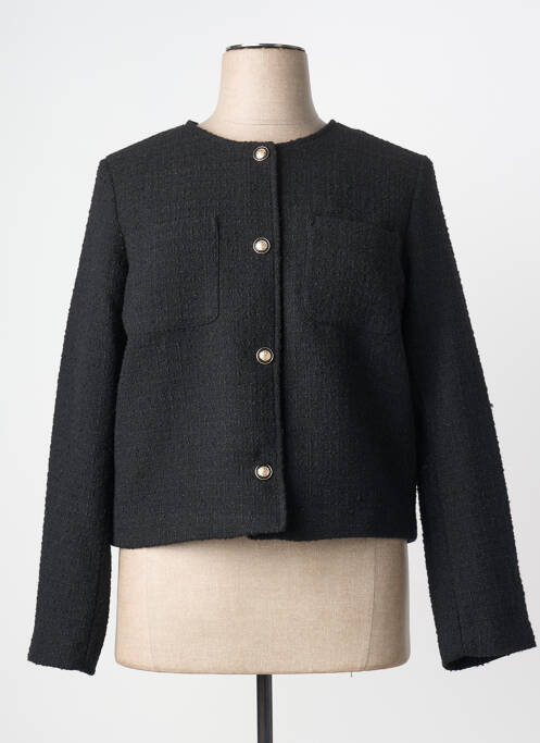 Jachete casual guler rotund negru C'EST BEAU LA VIE femme