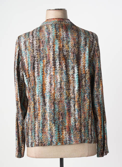 Cămașă imprimeu fantezie mâneci lungi maro GUY DUBOUIS femme