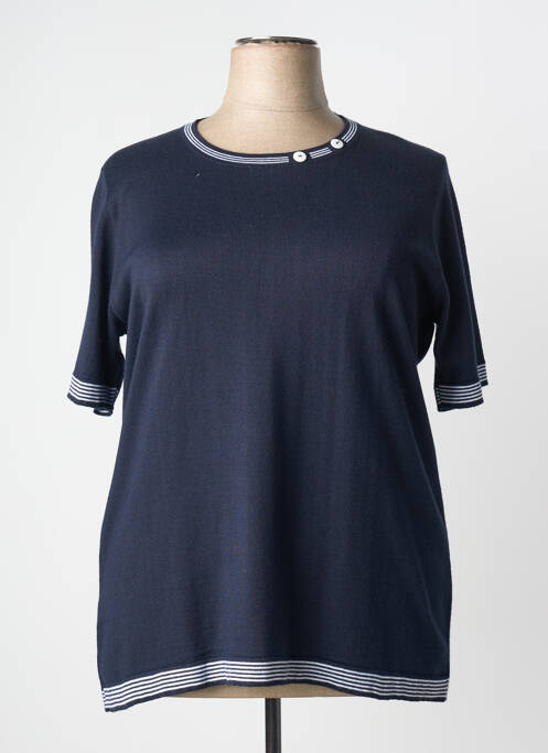 Tricou croială dreaptă mâneci scurte albastru COLMAR femme