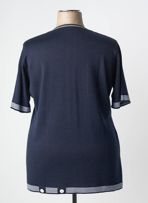 Tricou croială dreaptă mâneci scurte albastru COLMAR femme