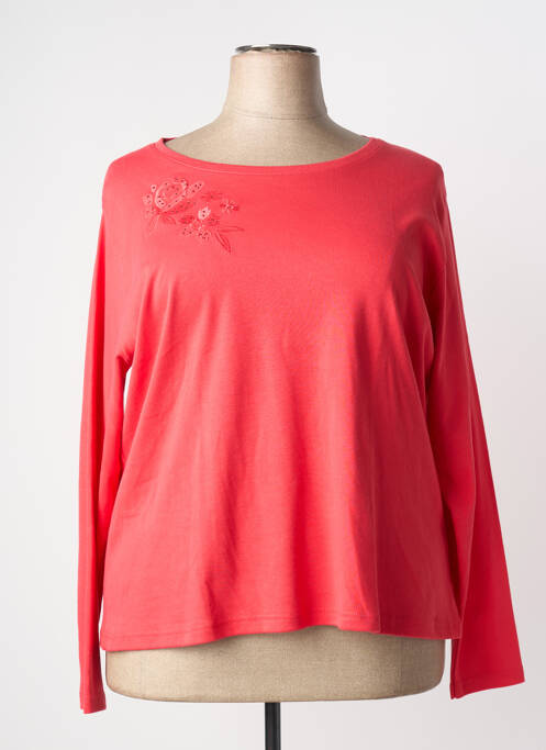 Tricou mâneci lungi mâneci lungi roșu GEVANA femme