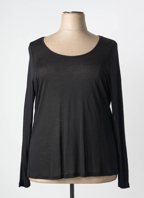 Tricou mâneci lungi mâneci lungi negru PAUSE CAFE femme