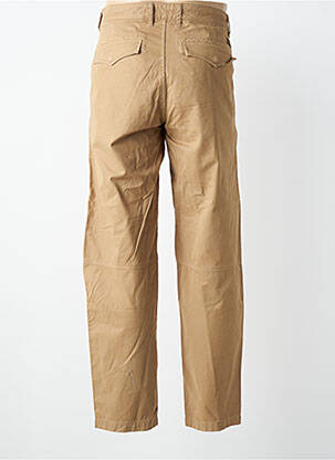 Pantalon chino țesătură poplin mărime normală maro DAYTONA bărbat
