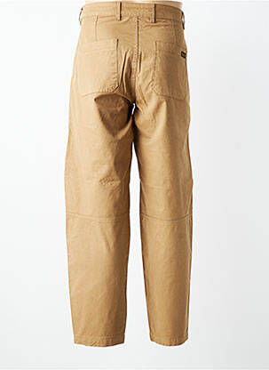 Pantalon chino țesătură poplin mărime normală maro DAYTONA bărbat