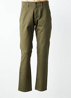 Pantalon chino elasticitate mărime normală verde IRON AND RESIN bărbat