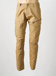 Pantalon slim elasticitate mărime normală bej DAYTONA homme