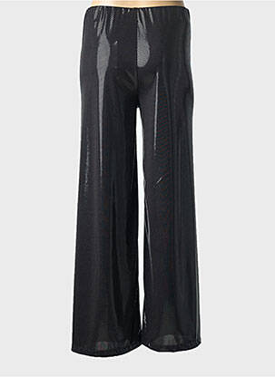 Pantalon larg croială fluidă mărime normală negru COTTONADE femeie