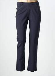 Pantalon slim talie elastică mărime normală albastru CHRISTINE LAURE femme