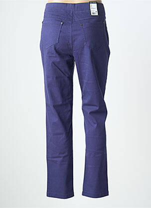 Pantalon slim talie elastică mărime normală albastru ANNA MONTANA femeie