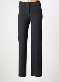 Pantalon chino țesătură poplin mărime normală negru ANNA MONTANA femme